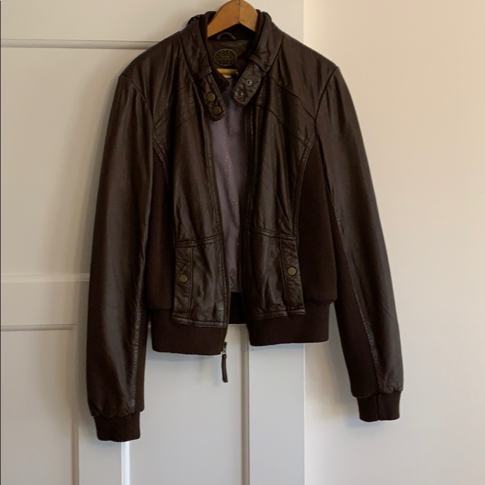 Anthropology Idra soft leather jacket M